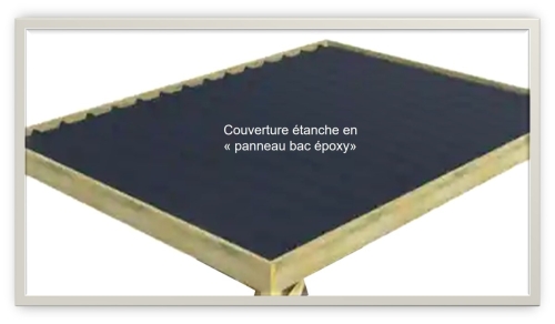 Pergola adossée - Larg: 9 m X Prof: 5 m 