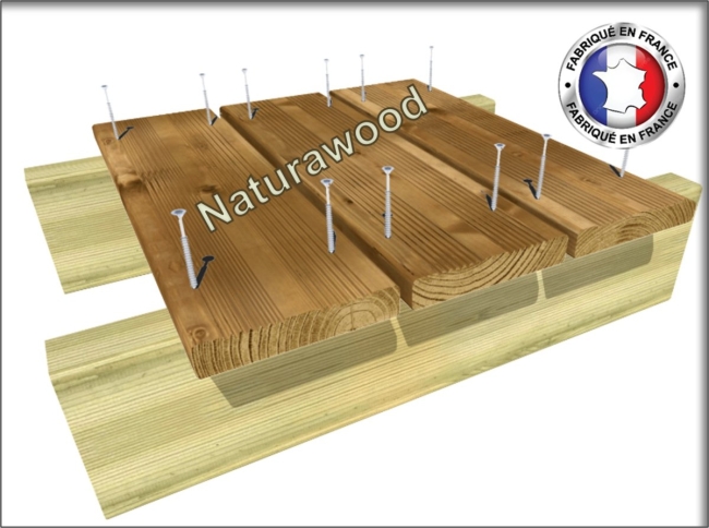Kit EcoTerrasse - 30 m2 « Bois exotique CUMARU  » 