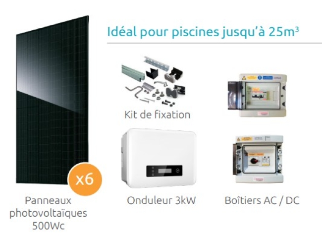 EcoKit solaire haut de gamme 3 kWc complet