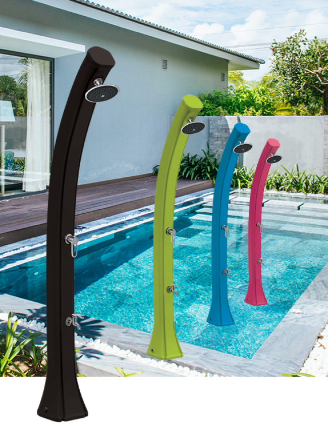Douche solaire premium grande capacité 44 L.
